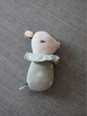 Maileg Bambi Rattle - Dusty Mint